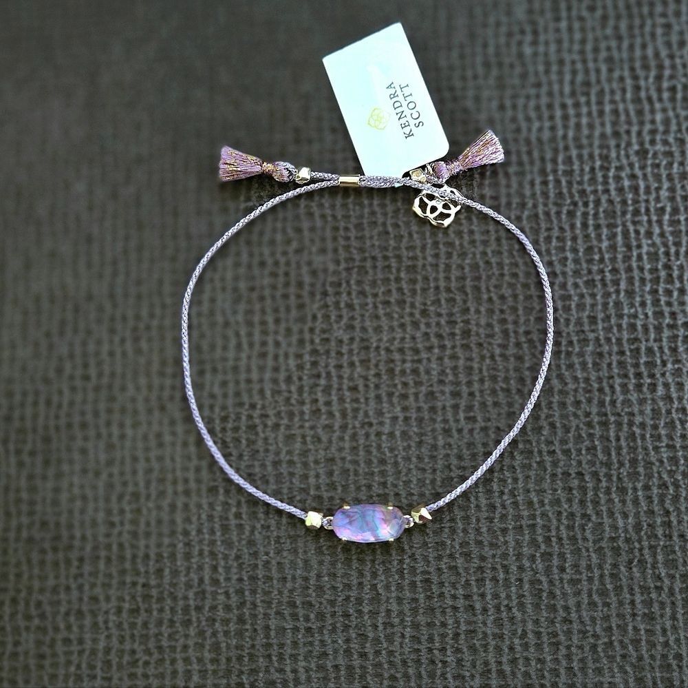 Kendra Scott "Everlyne" Friendship👭 Bracelet In Lilac💜 Abalone - NWT - Picture 6 of 16